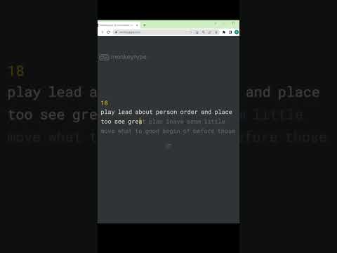 Monkeytype 30 sec test || #Monkeytype #typingpractice