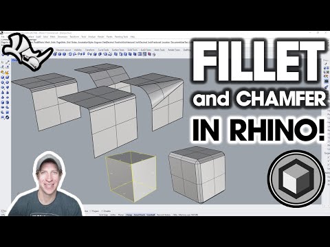 How to FILLET AND CHAMFER Edges in Rhino!