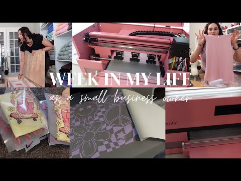 BUSINESS OWNER VLOG|DTF PRINTER UNBOXING| MARKET PREP