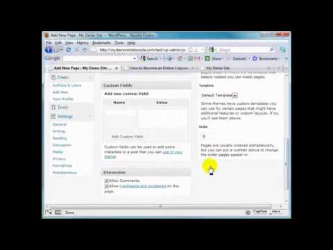 How to Create a Static Page in WordPress? (38) Wordpress Video Tutorials