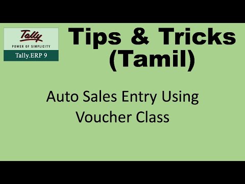 AUTO SALES ENTRY USING VOUCHER CLASS
