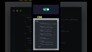 Toggle button  using html and css#coding #trending #programming #trendingshorts #shorts #css #html