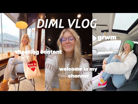 DIML Vlog! grwm, shooting content, welcome to my channel