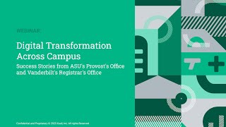 Digital Transformation Across Campus: Success Stories from ASU and Vanderbilt