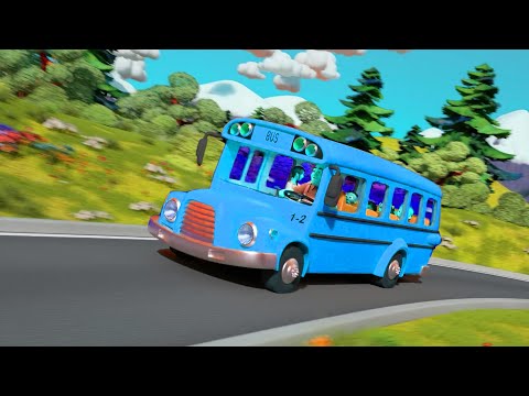 Wheels on the Bus Round and Round Nursery Rhymes & Kids Songs