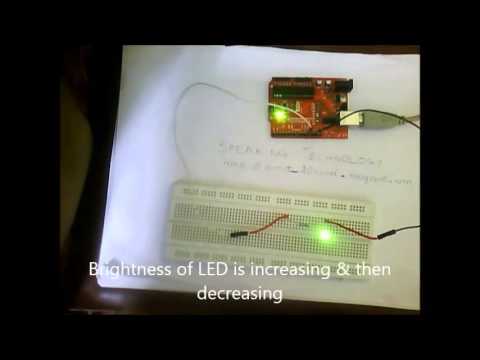 Increasing and Decreasing LED brightness using ARDUINO