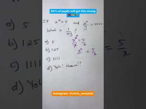Hard quiz on exponents - Maths Practice ⁣⁣⁣⁣⁣⁣#mathstutor #maths #shorts