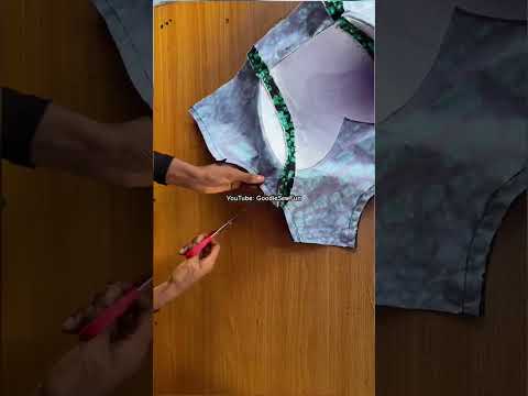 Want to learn how to cut a full flare? Detailed tutorial on my channel. #sewingtutorial #shorts