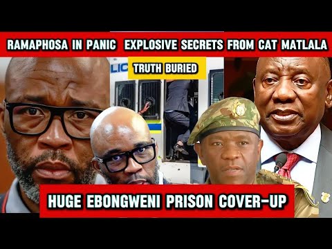 Ramaphosa in PANIC Explosive Secrets from Cat Matlala To  Bury ANC Top Bosses