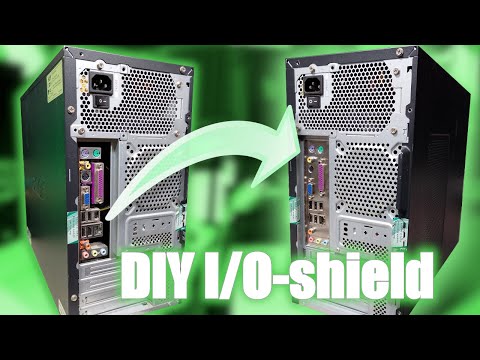 Making my own I/O shield using a blank plate!