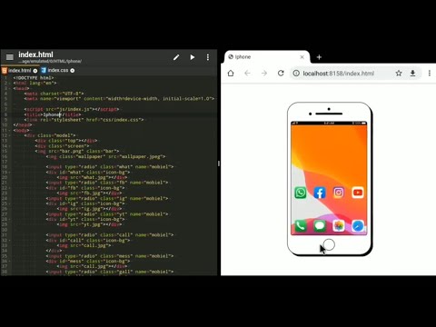 Iphone make in HTML and CSS.