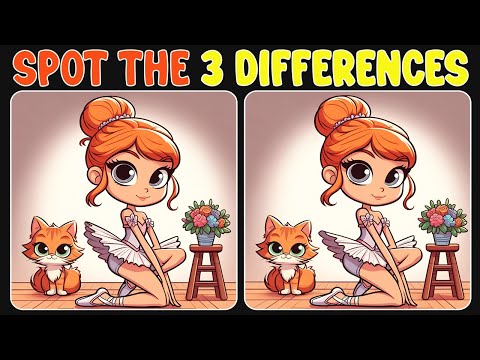Spot the three differences : If you can find them all, you are a genius! (Difficulty)#74