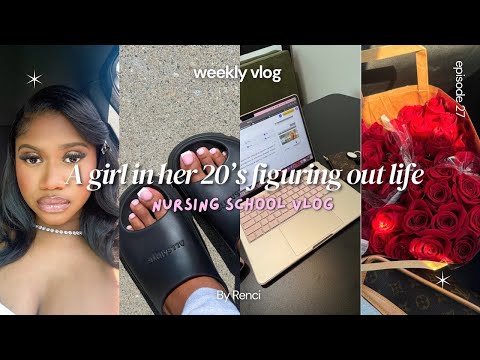 WEEKLY VLOG: *as a nursing student* | BTS GRAD PHOTOSHOOT, SILK PRESS, MAKEUP TUTORIAL, STUDY + MORE