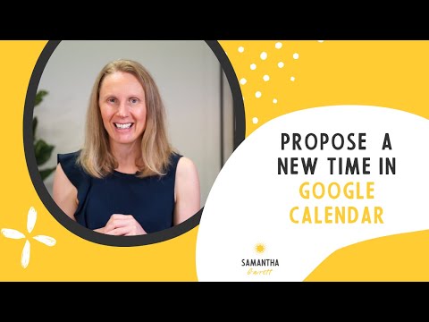 How to propose a new meeting time in Google Calendar