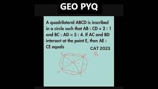 Must-Solve Geometry PYQs for CAT!  #catexam #cat2025  #iim #education #catquantseries #catexamformba