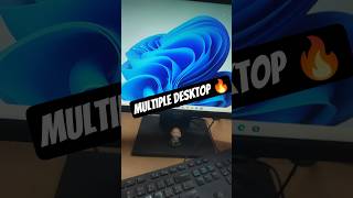 Multiple Desktop 🔥 Press win + Ctrl + D |  Day-0352 | Windows Tips #window #techreels #reel #short
