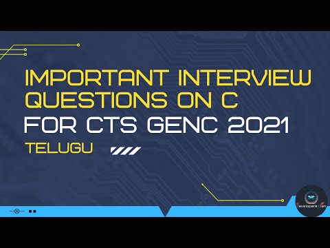 Important C interview questions for CTS || CTS 2021 interview experience
