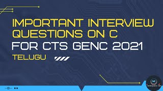 Important C interview questions for CTS || CTS 2021 interview experience