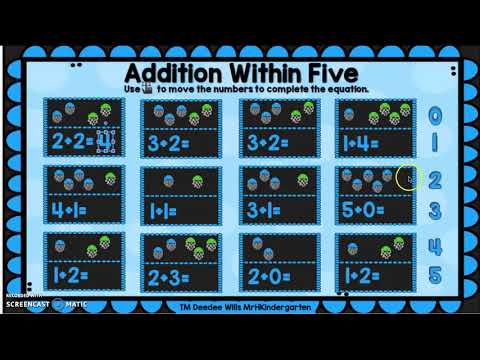 Tutorial for Addition Within Five