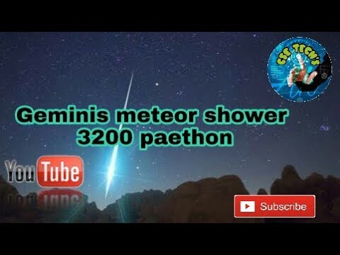 geminids, meteor shower, 3200 phaethon -Ak!!