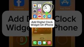 Add Digital Clock Widget On iPhone #appleuser #tutorial #iphone