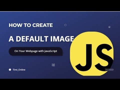 how to create a default image for your website  using JavaScript