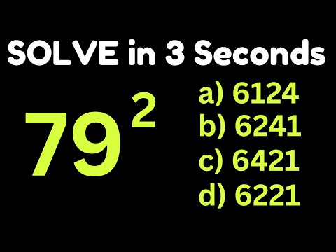 Square any 2 digit number in 3 seconds I Crazy Math Trick
