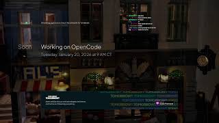 building opencode and recording a podcast with dax