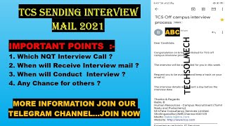⏩TCS NQT Interview call/mail || Which NQT❓ || Interview Date || Full Details 👈
