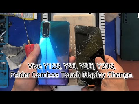 How to changed vivo y12s y20 y20g y20i folder combos touch display. #mobileexpert