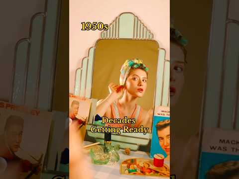 Decades Mornings💁🏼‍♀️ fancy 50s, bouncy 60s, chill 70s & poppy 80s🪩 #decades #vintage #shortfilm