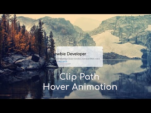 Simple Clip Path Hover Animation | HTML & CSS