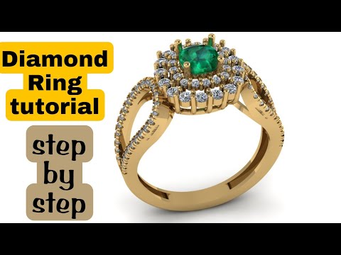 Making A diamond Ring 3d modeling tutorial//matrix 9//tutorial /07