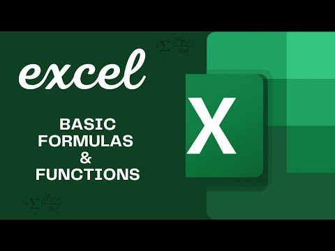 BASIC FORMULAS AND FUNCTIONS IN MICROSOFT EXCEL