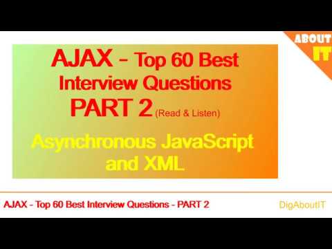 AJAX - Top 60 Best Interview FAQs - Part 2