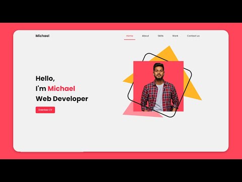 Responsive website using HTML, CSS, and JavaScript | Portfolio website