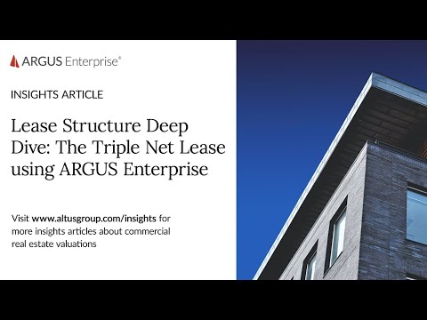 Video : Lease Structure Deep Dive: The Triple Net Lease using ARGUS Enterprise