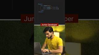 Junior Developer 🤡 VS Senior Developer 😎#codingmemes #coding #computerscience #programming