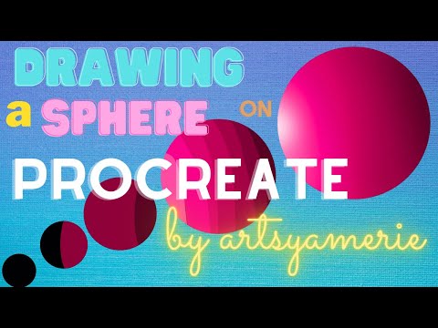 HOW TO DRAW A SPHERE II EASY ART II EASY ARTWIORKS II PROCREATE BEGINNERS II ARTIST @9II ART18