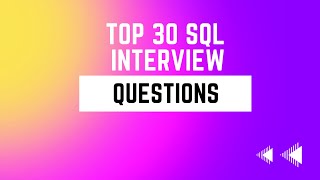 sql interview questions and answers | sql interview questions for freshers | sql interview questions