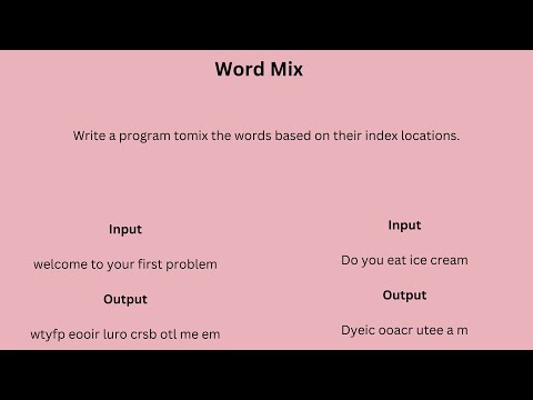 word mix|| Foundation Exam-4||CCBP4.0