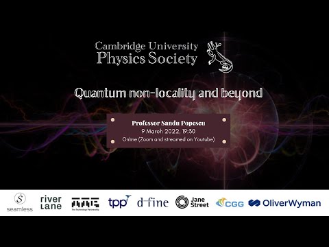 Professor Sandu Popescu - Quantum non-locality and beyond