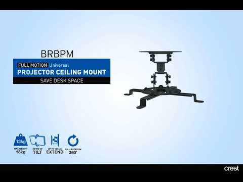 Crest Full Motion Projector Ceiling Mount - BRBPM