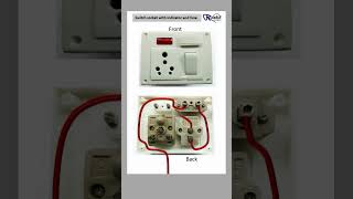 Switch socket connection with fuse and indicator  #shorts #shortsvideo