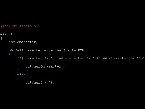 C Programming - Real Time K&R Exercise 1-12
