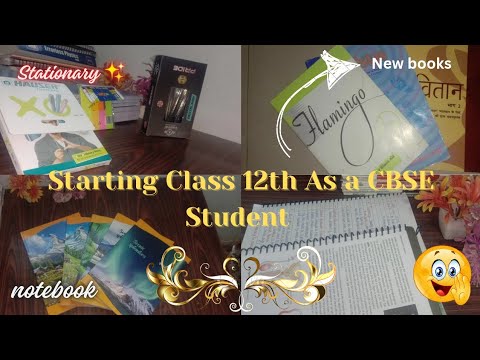 Getting New Books And Copies For Class 12th🌷✨ #cbse #viral