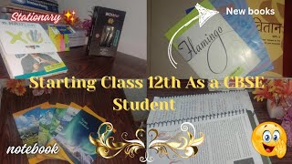 Getting New Books And Copies For Class 12th🌷✨ #cbse #viral