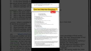 Core java interview questions part-9 #corejava #java #coding