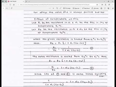 02 Unit 06 Effect Of Temperature On Resistance And Rtc 1