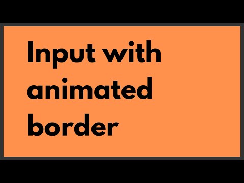 [Medium] CSS-tricks - How to create an input with an animated bottom border